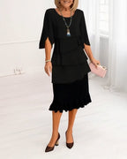 Patricia | Elegant Comfort Ruffle Dress